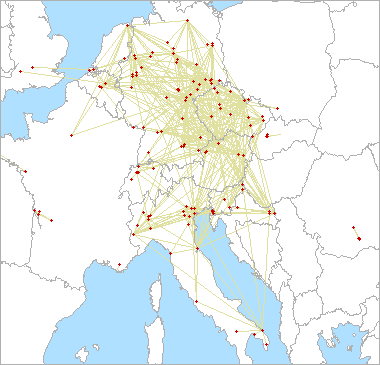QSO map for 2.3 GHz