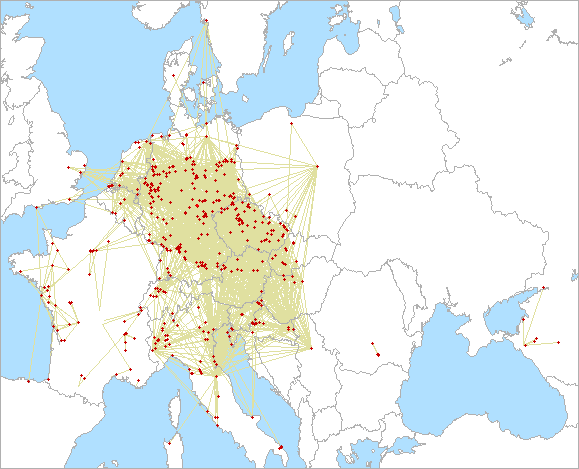 QSO map for 1.3 GHz