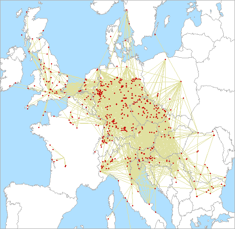 QSO map for 1.3 GHz