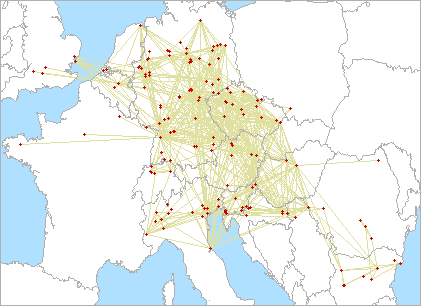 QSO map for 2.3 GHz