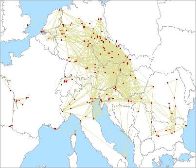 QSO map for 2.3 GHz