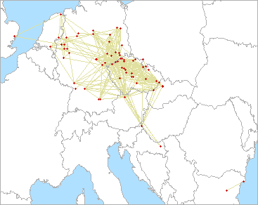 QSO map for 3.4 GHz