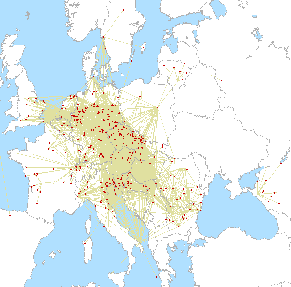 QSO map for 1.3 GHz