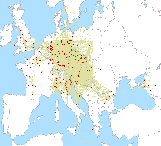 QSO map for 1.3 GHz