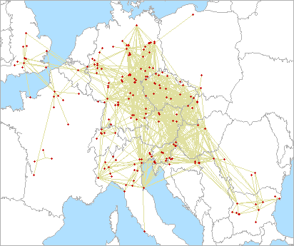 QSO map for 2.3 GHz