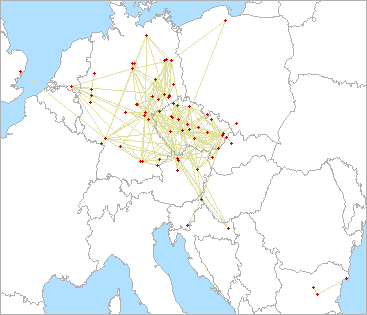 QSO map for 3.4 GHz