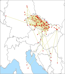 QSO map for 144 MHz