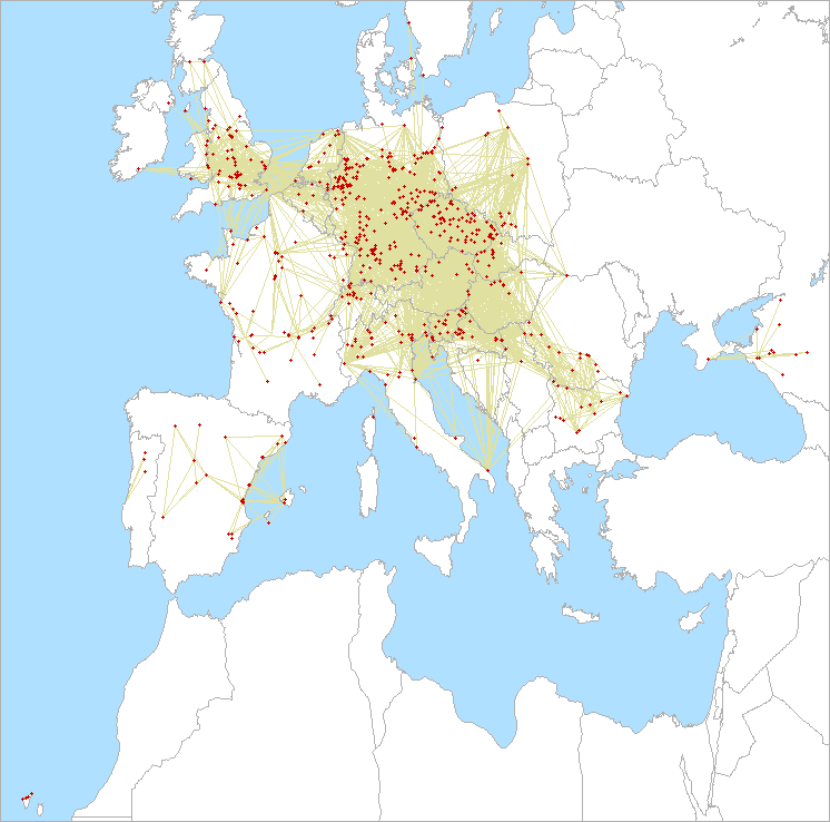 QSO map for 1.3 GHz
