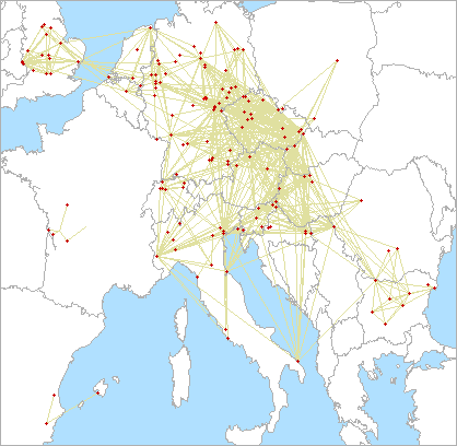 QSO map for 2.3 GHz