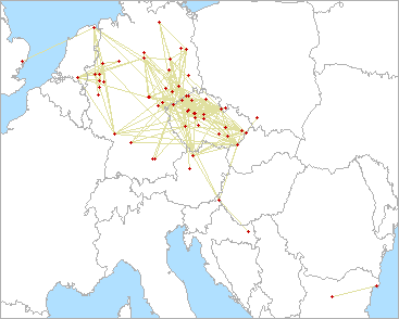 QSO map for 3.4 GHz
