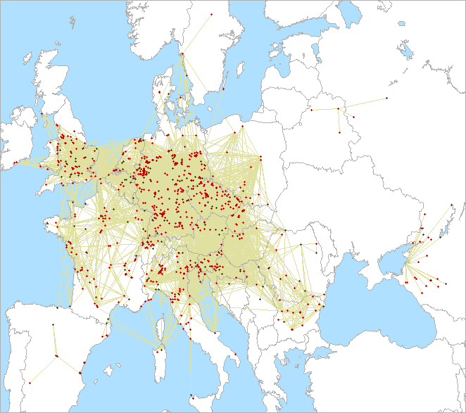 QSO map for 1.3 GHz