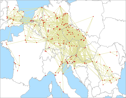 QSO map for 2.3 GHz