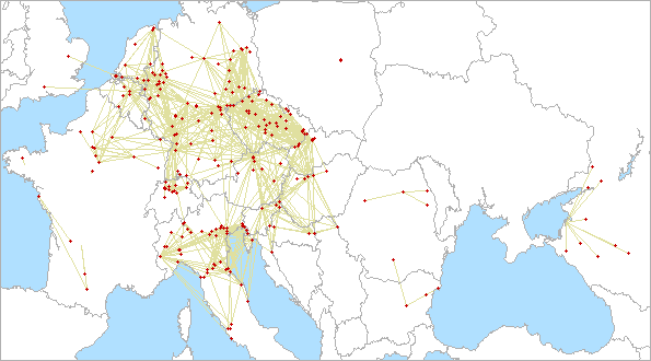 QSO map for 10 GHz