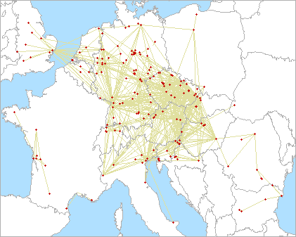 QSO map for 2.3 GHz