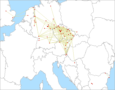 QSO map for 3.4 GHz