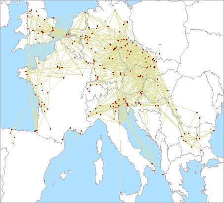 QSO map for 2.3 GHz
